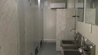 Converted Shipping Containers Restroom