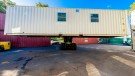 white 40 ft mobile office container